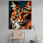 Norwegian forest Cat in Picasso StyleBuy A Cat Painting by Numbers